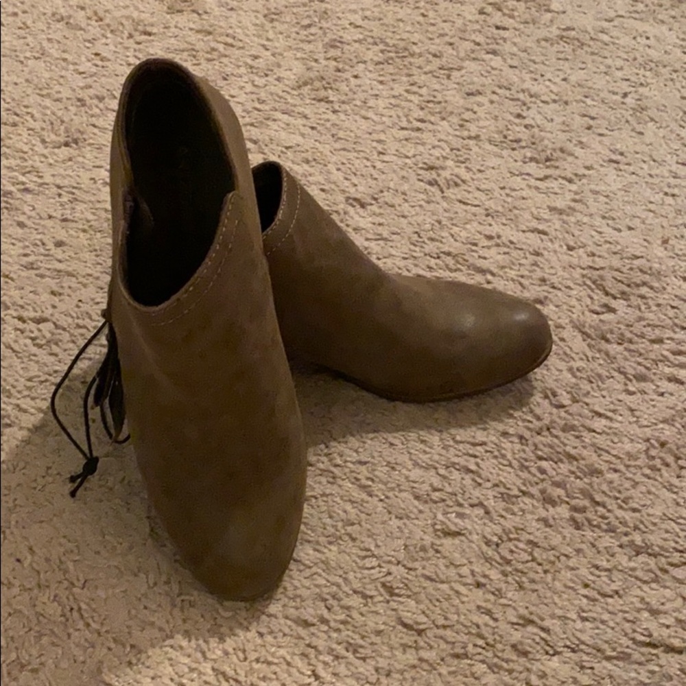 Brown booties
